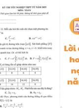 Lời giải chi tiết đề minh hoạ kỳ thi tốt nghiệp THPT năm 2025 môn toán chính thức của BGD